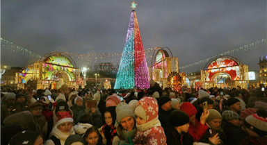 白俄羅斯新年樹點亮